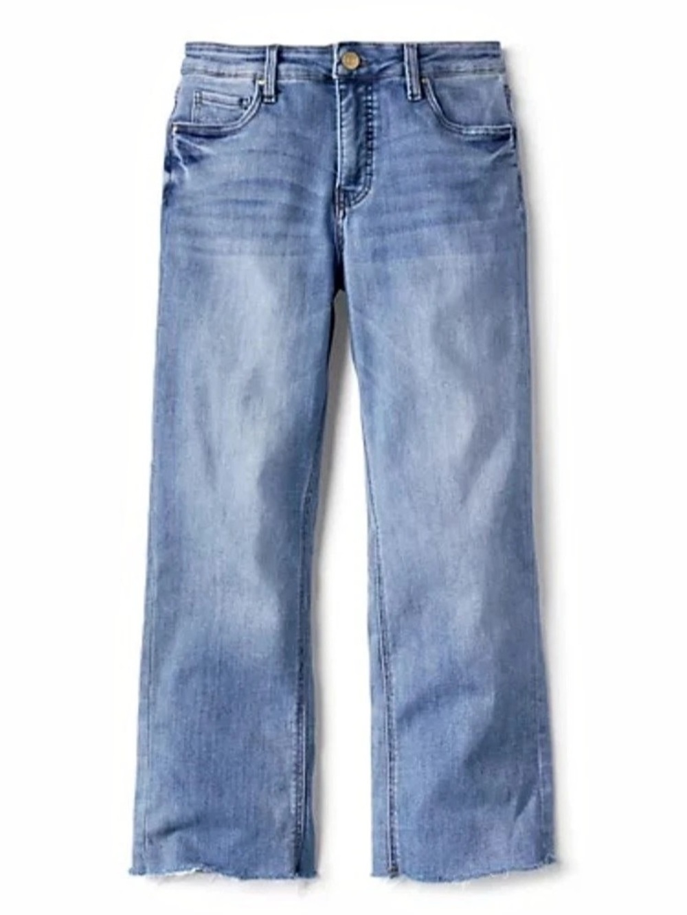 KUT from the Kloth Kelsey High Rise Ankle Flare Jeans Wide Leg Jeans in Blue